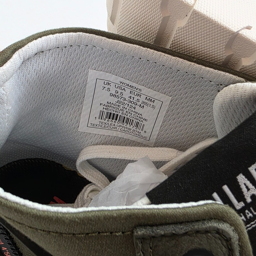 Palladium Pallatower Hi‎ Women's Platform Boots Size 9.5 Olive Night New in  Box - Picture 8 of 9
